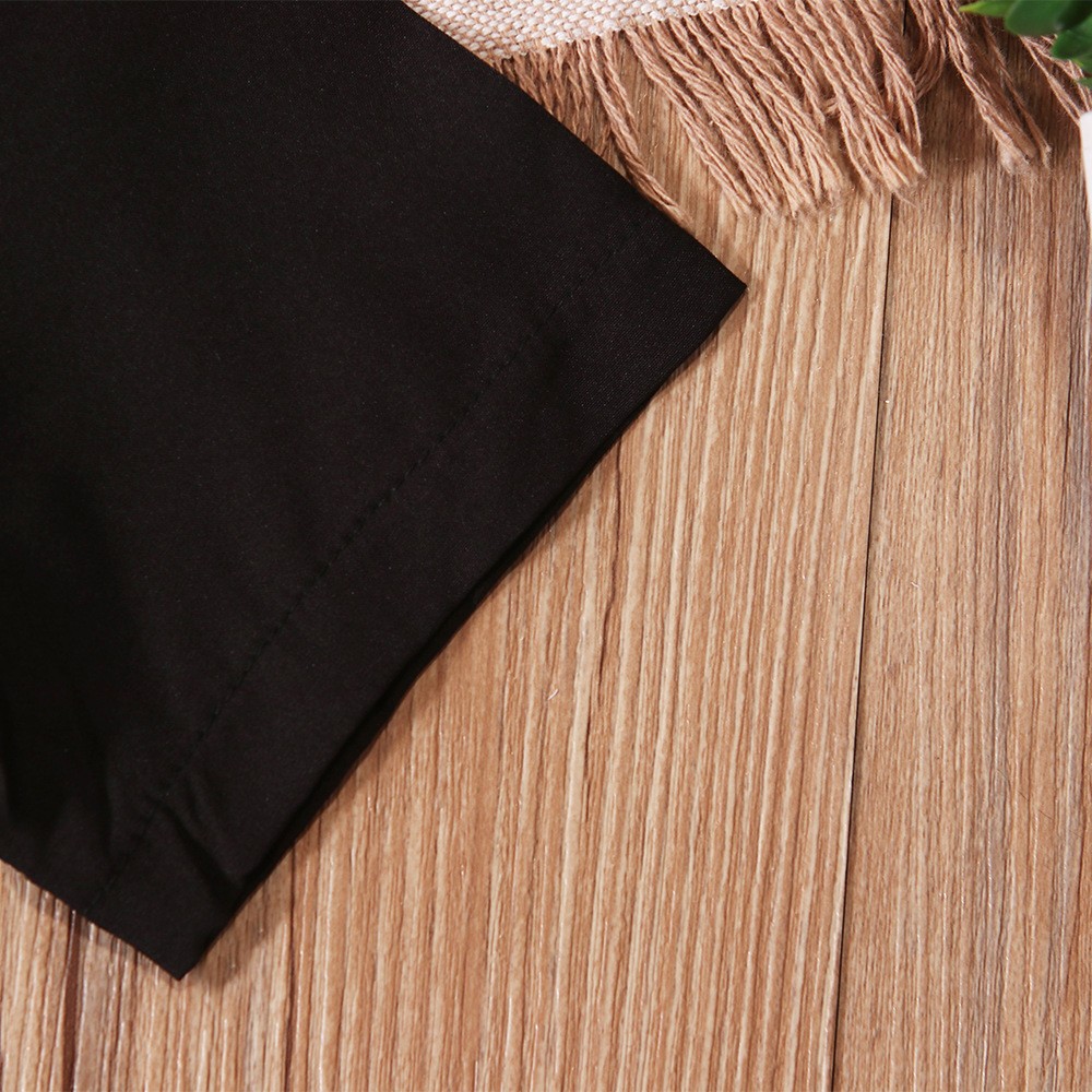 Summer Kids Boys Short Sleeve Blouse Top Casual Ethnic Shirt Islamic Clothing