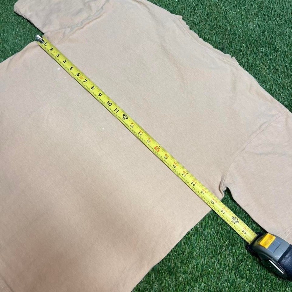 Y2K cream Germany center logo tee
