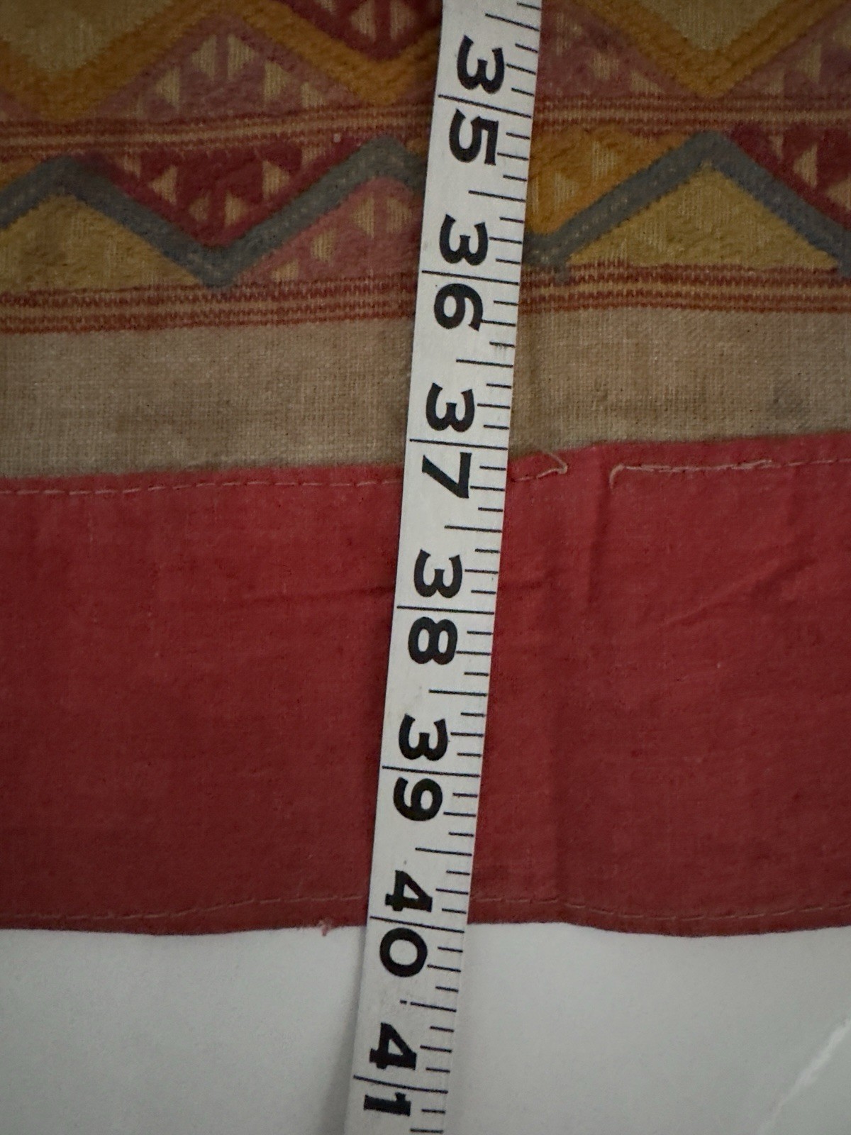 Vintage Laotian Laos hand woven Shawl Scarf 40” X 19.25”