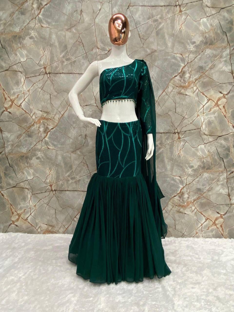 bollywood designer party wear lehenga Trending design