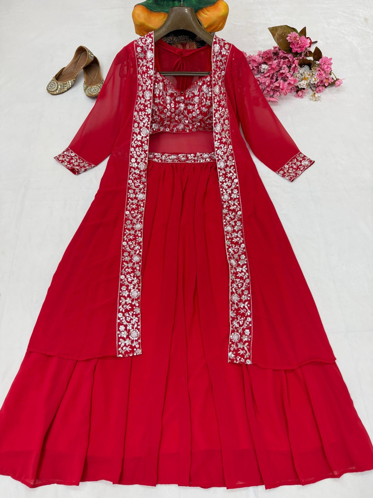 LEHENGA CHOLI INDIAN BOLLYWOOD WEDDING PARTY PAKISTANI WEAR READYMADE