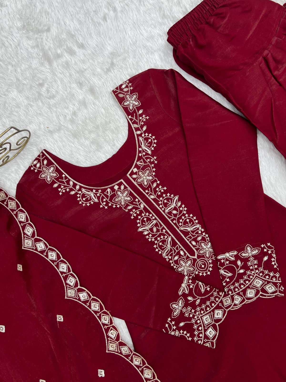 Farshi Salwar Kameez Pakistani Ready To Wear Dress Suits Wedding Party Bollywood