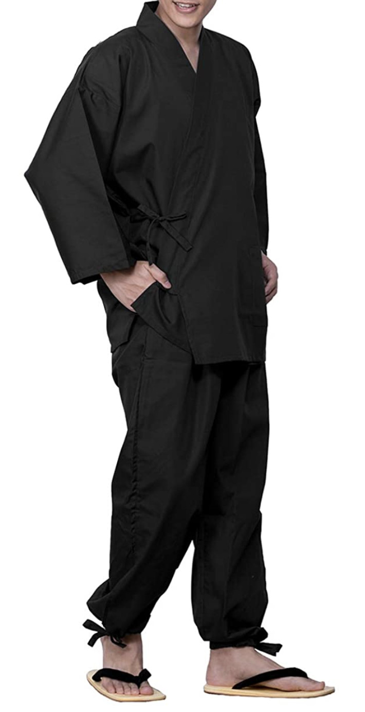 Japanese Traditional Working Wear Samue Clothing Relax Wear Polyester Japan