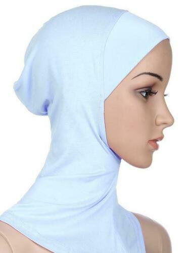 Muslim Neck Cover Pull-onHead scarf Inner Hijab Cap Islamic Underscarf Ninja hat