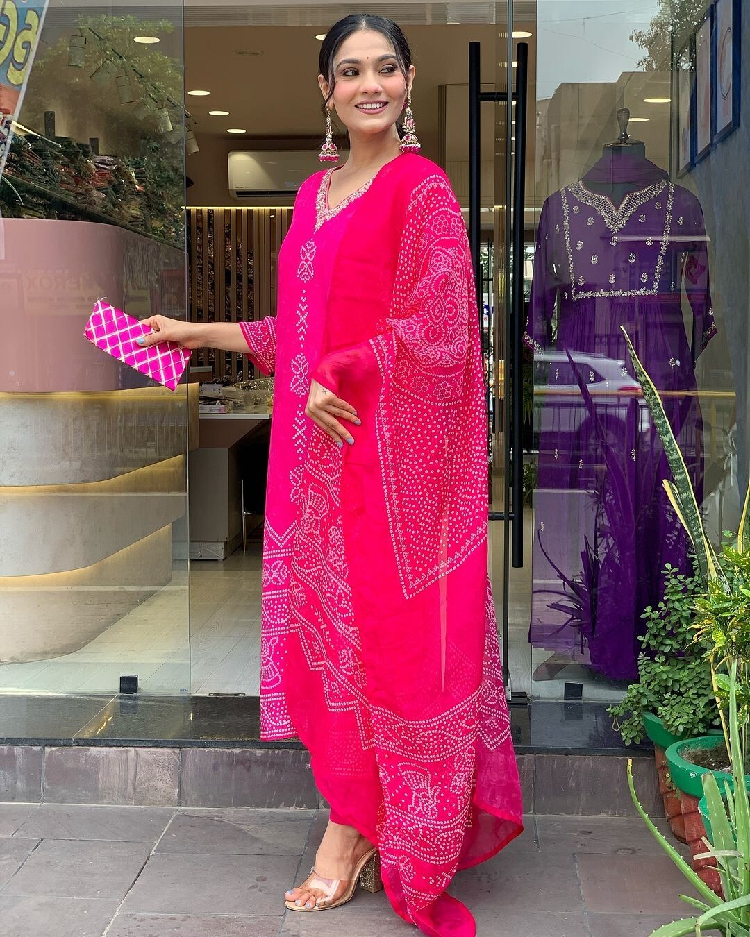 Women’ s French Crepe Embroidery Kurta with Pant & Dupatta