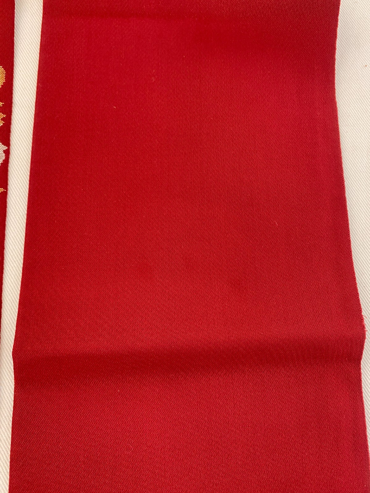Japanese Vintage Kimono Nagoya Obi Silk Red Traditional Authentic 136x 11in