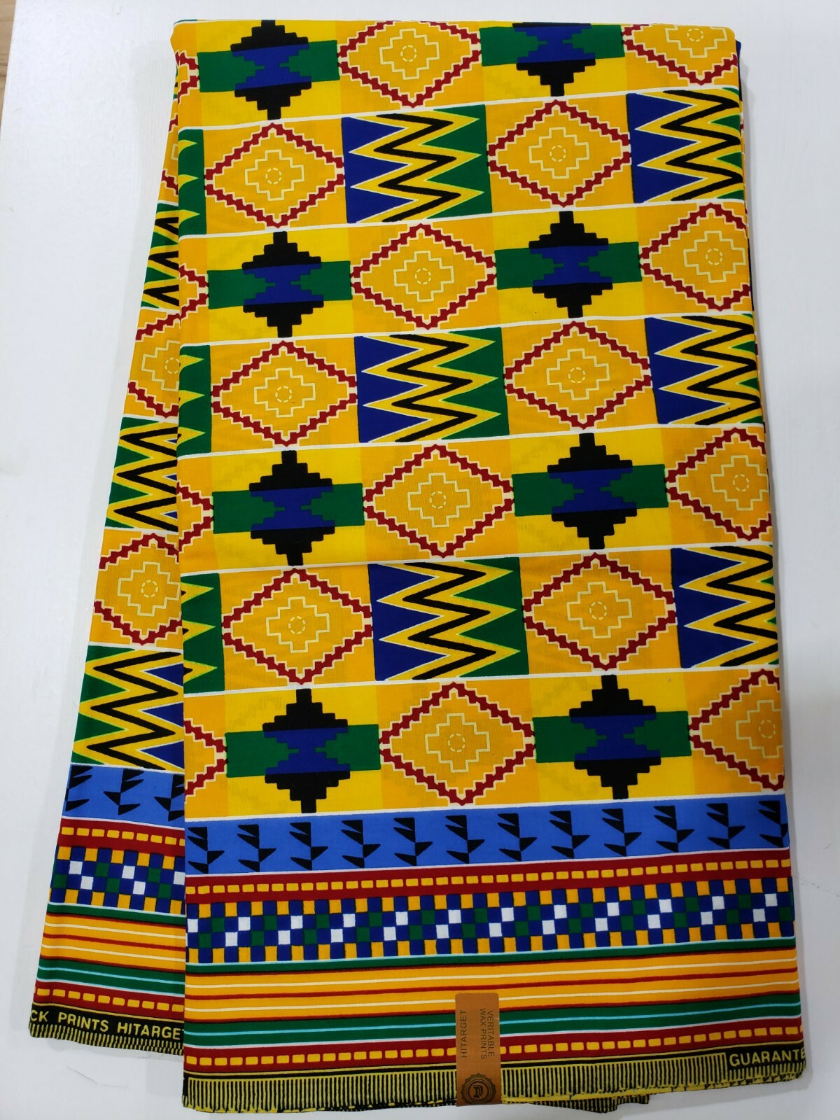 Attractive High Quality African Kente Wax Print, 100% Cotton,Sell by 6 Yards