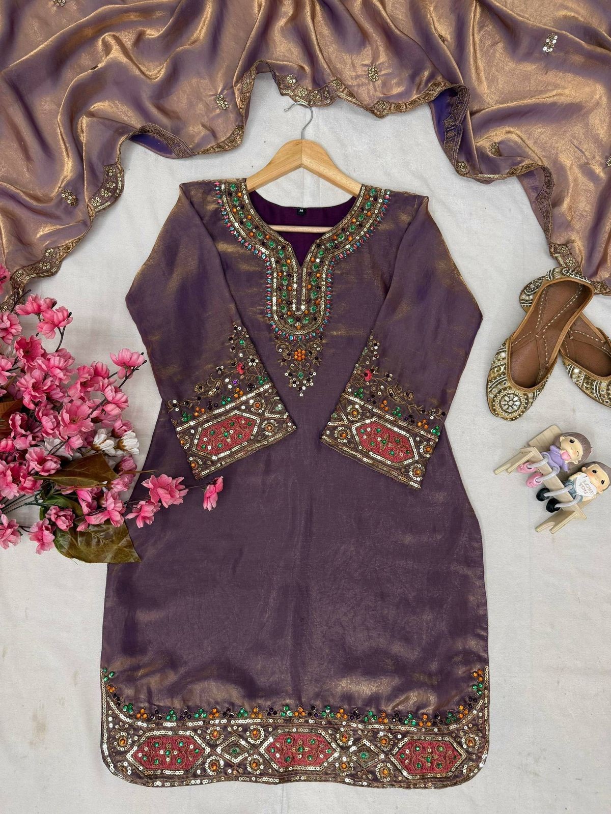 Designer Indian Pakistani kurti plazzo Bollywood Dress Party Wear Suit wedding