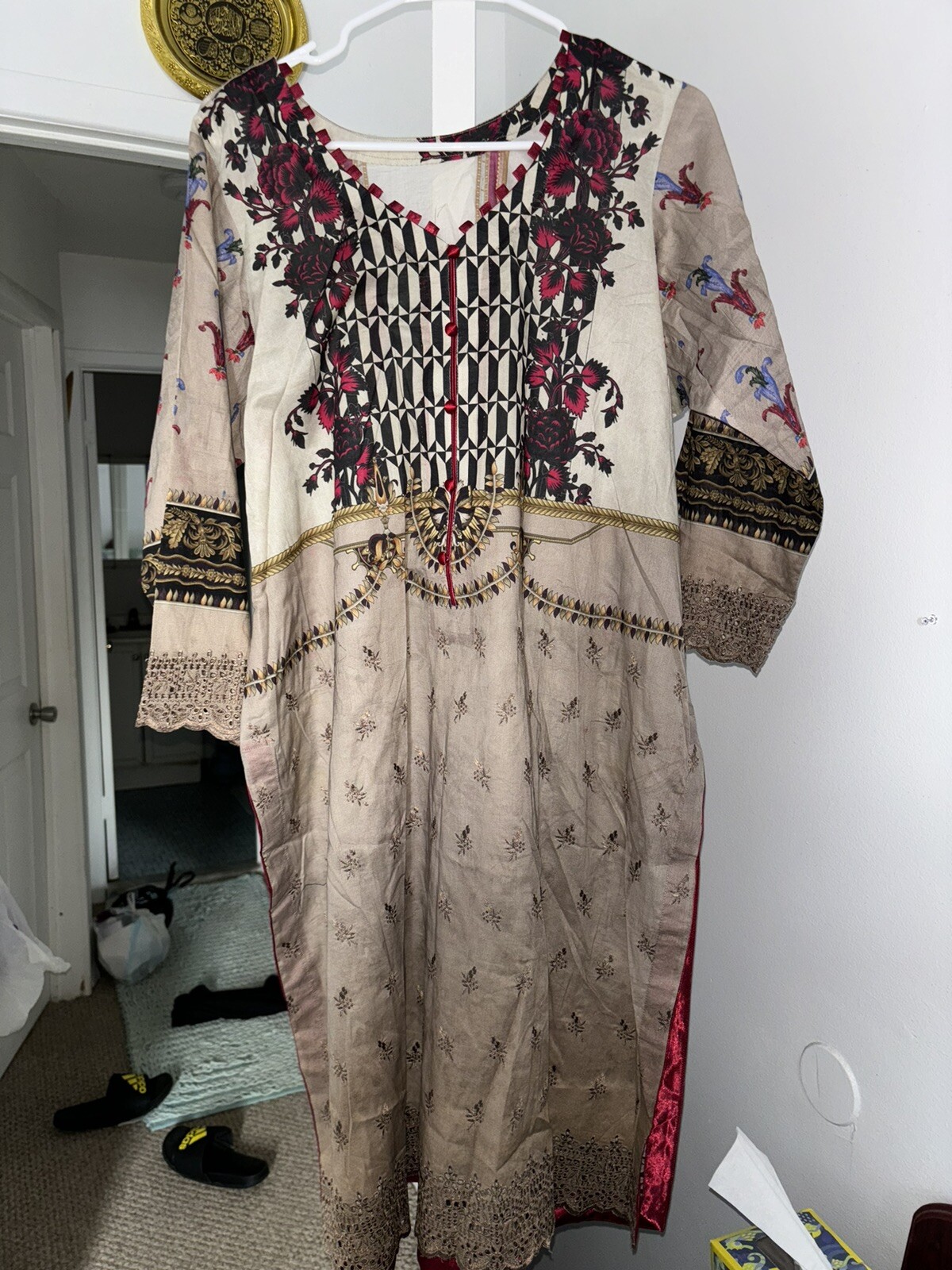 Pakistani Indian Plus Size Salwar Kameez XXL 47 Inch Bust