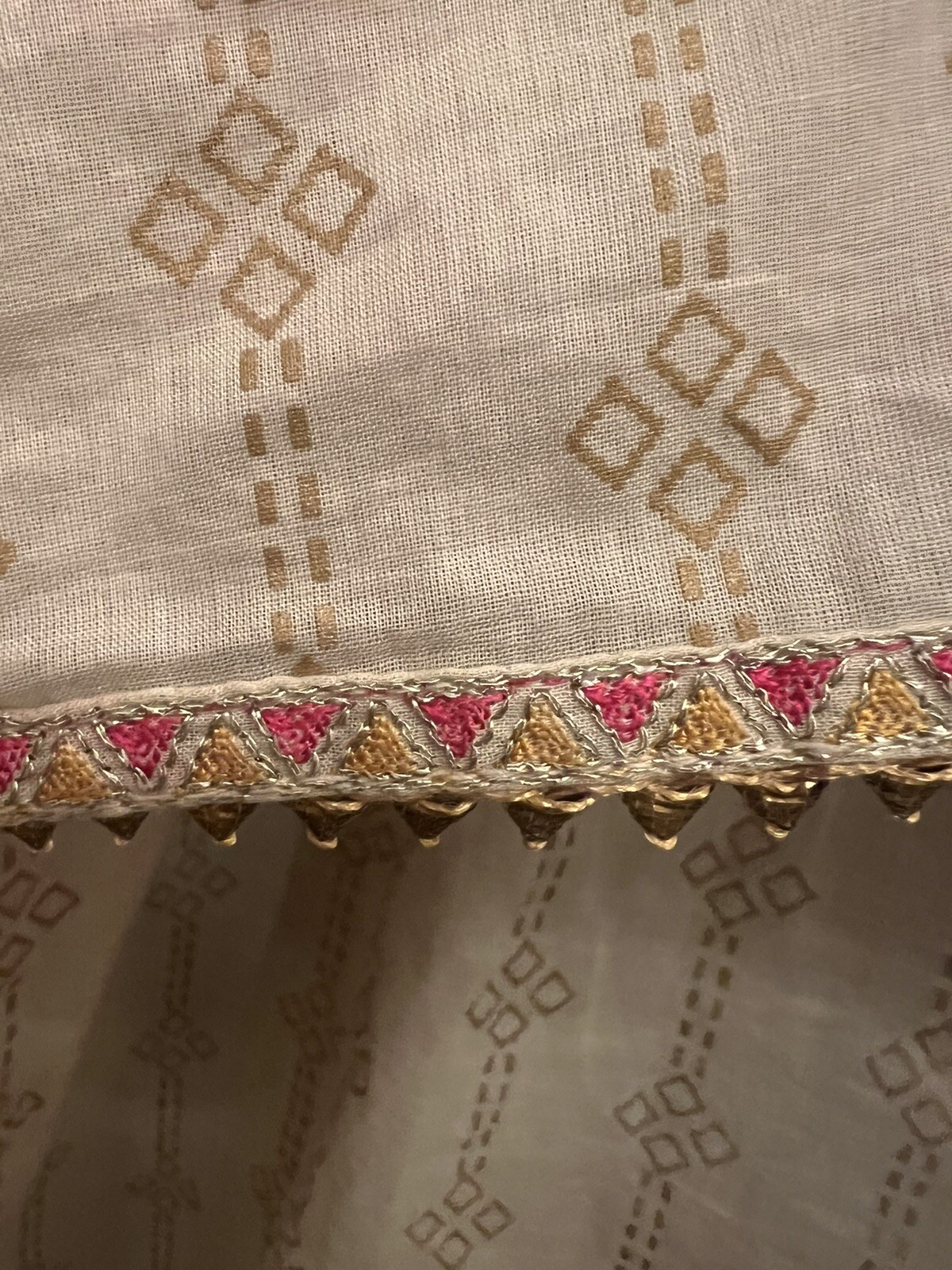 Chinyere Beige Gold Design Traditional Indian dress Size Medium M Beads Tik Tok