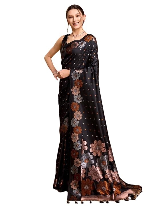 Banarasi Pure Soft Kanjivaram Silk Saree With Blouse Piece For Wedding