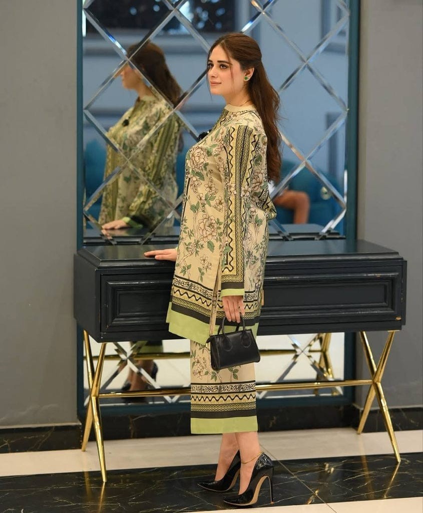 Women Printed Kurta Pant Set Indian Ethnic Floral Co Ord Suit Outfit(S TO 3XL)