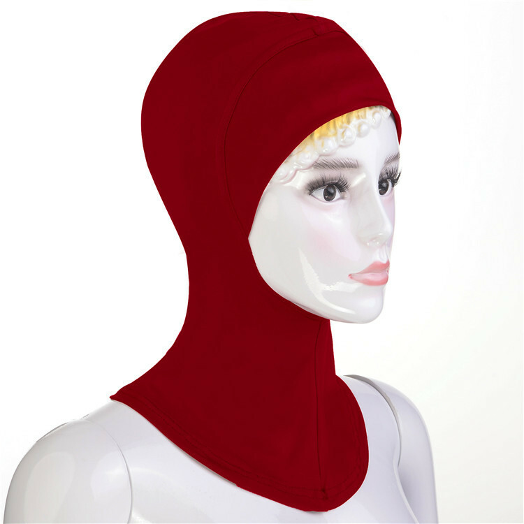 Muslim Women Under Scarf Cap Bone Bonnet Ninja Hijab Islamic Neck Cover Hat Arab