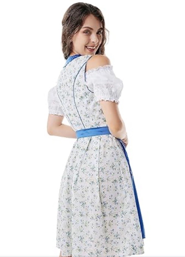 Oktoberfest Bavarian German Beer Festival Dirndl Cosplay SM 3 PC Premium Dress