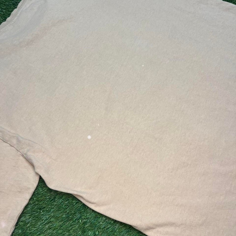 Y2K cream Germany center logo tee