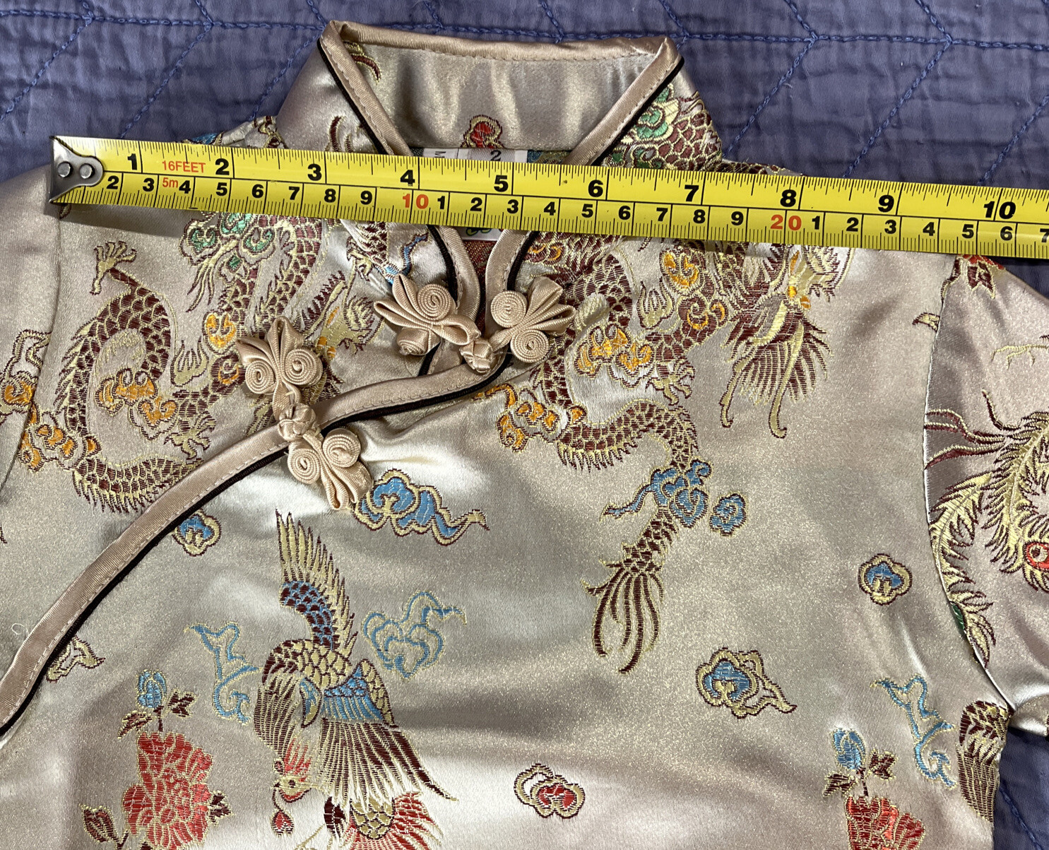 OrientalDress, Size 2 Years, Toddler Girls, Dragon Design, B2D3
