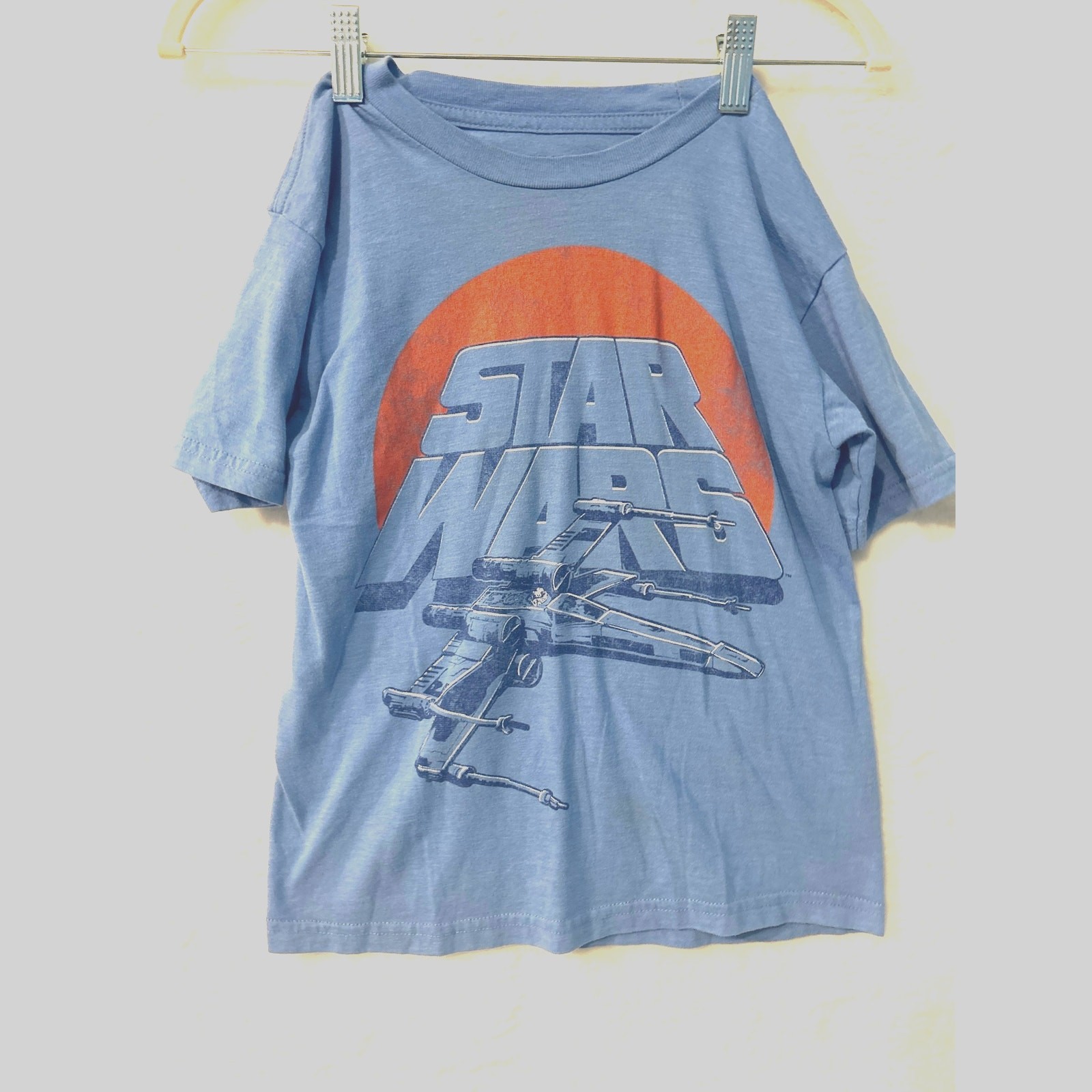 Star Wars Youth Small Graphic T Shirt Blue Disney Licensed Tee