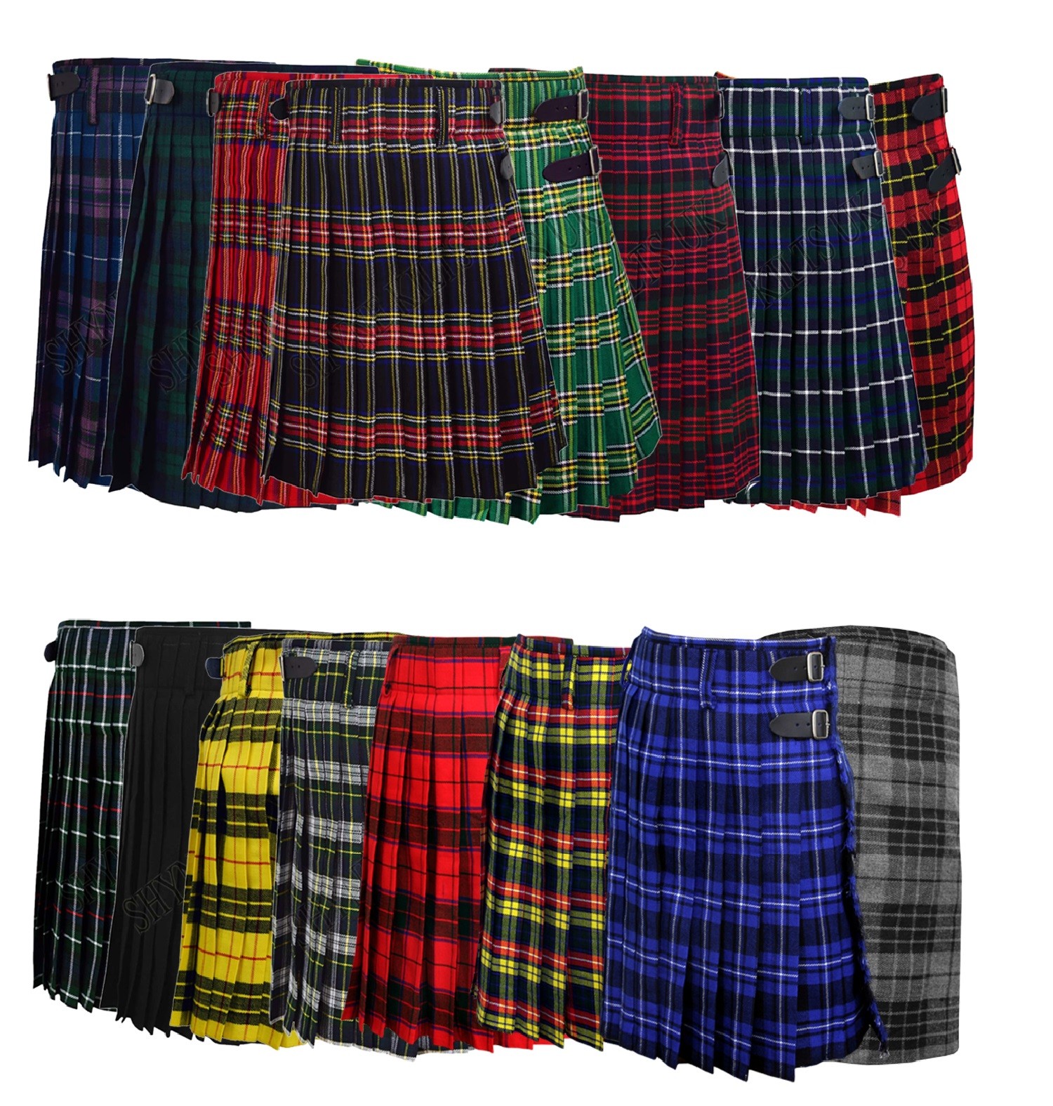 Men’s Scottish 5 Yard Kilts 13 OZ Kilt Casual Kilt Top Quality Kilts 30 To 50