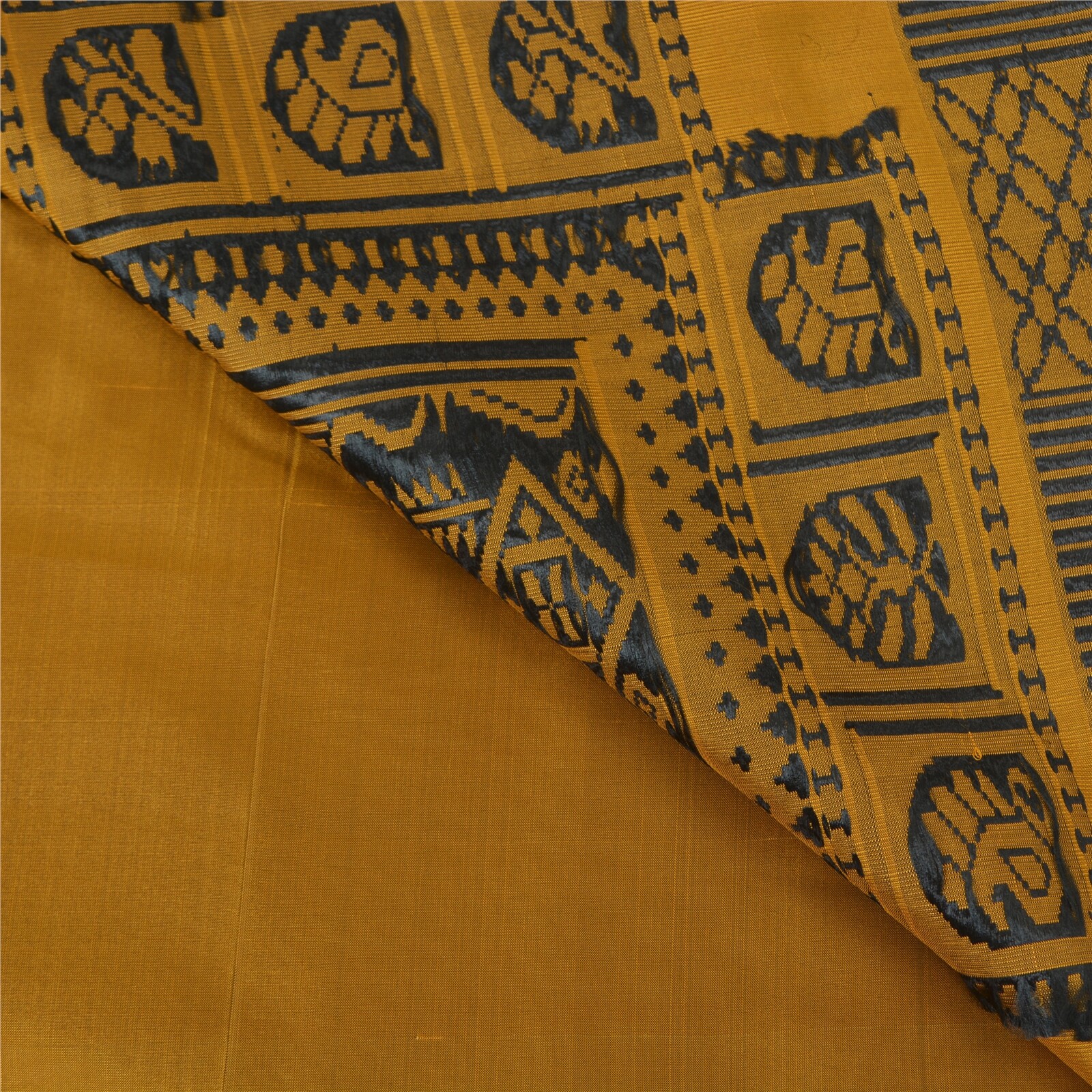 Sanskriti Vintage Green Indian Sari Blend Silk Bengali Tant Sarees 5 Yard Fabric