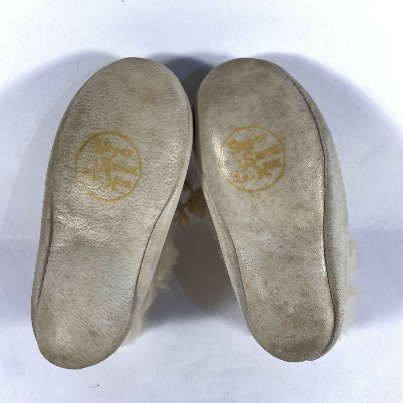 SMALL Beaded Buckskin moccasins 5” In Length