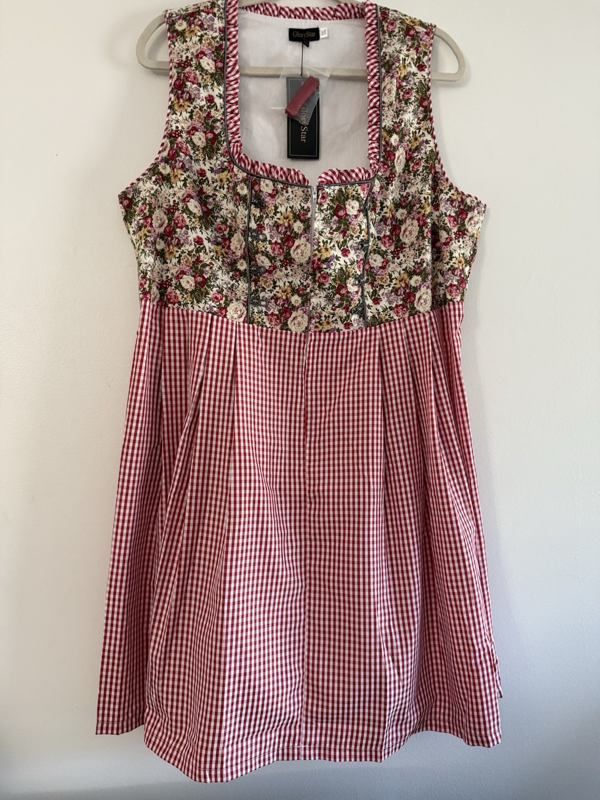 NWT GloryStar Size XXL Oktoberfest Drindl German Bavarian Carnival Costume Red