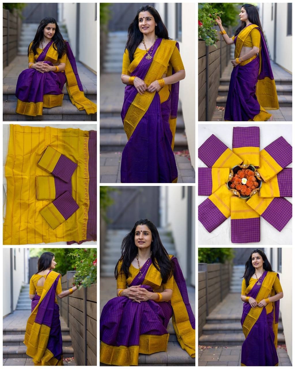 Women’s Lichi Silk Saree Jacquard Weaving Rich Pallu Traditional Indian Sari