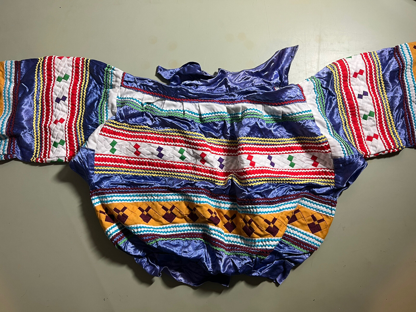 Seminole Native American Patchwork Jacket Children Child Vintage Hand Made