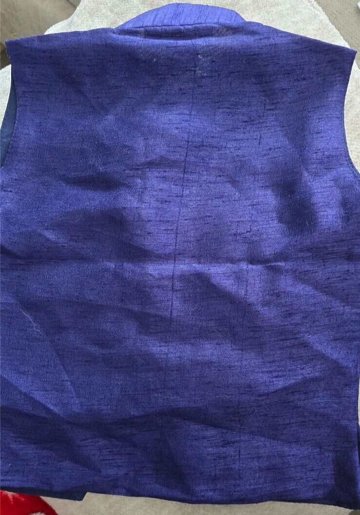 Boys Silk JTN Kurta, Blue, Size 6-9 Months, Baby, 100% Silk