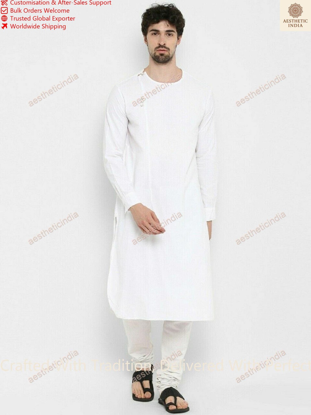 Mens Kurta Cotton Mens Shirt Long Sleeve Kurta Loose Shirt Mens Shirt Kurta