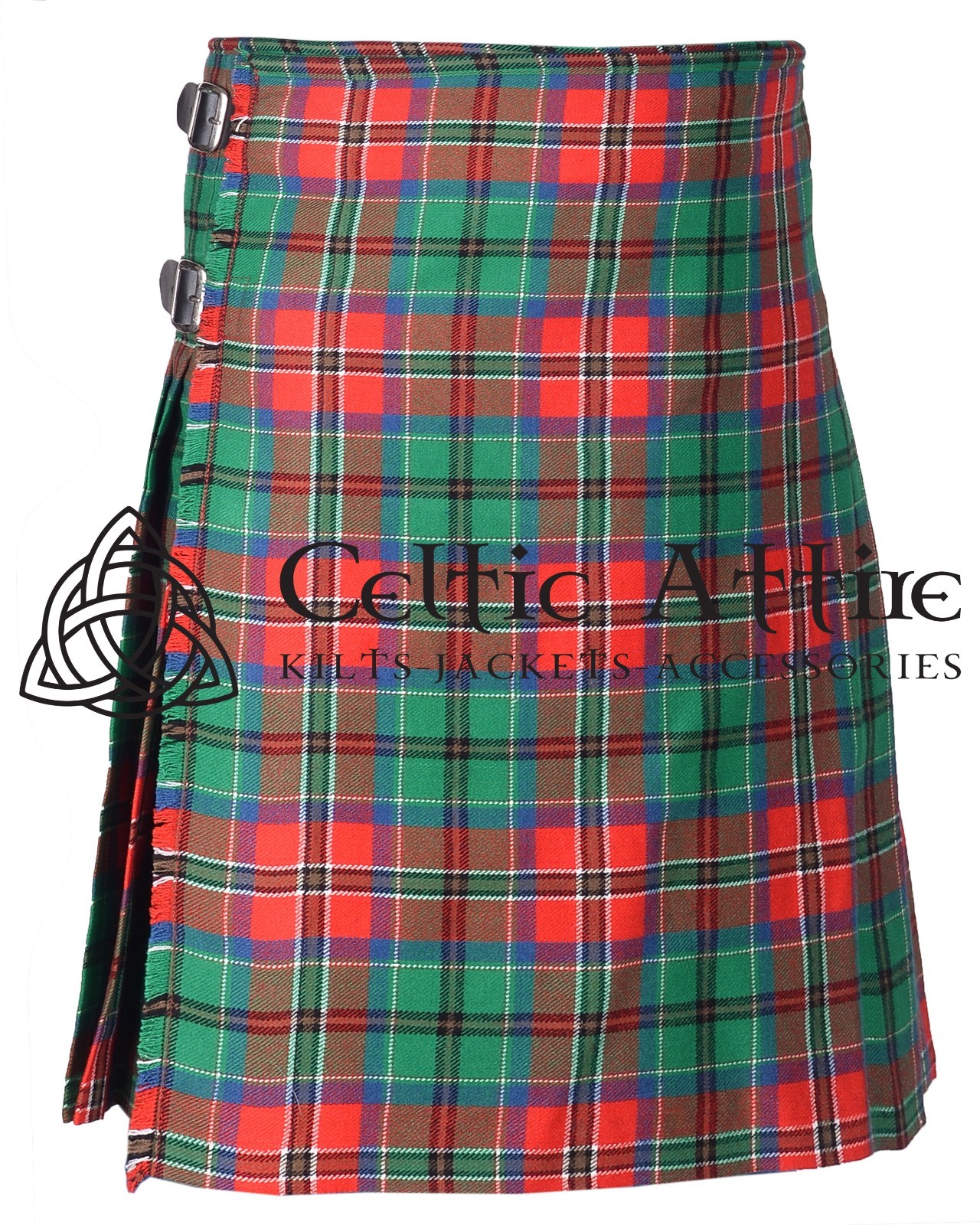 McCulloch Tartan 8 Yard Scottish Kilt – Made to Order By Celtic Attire