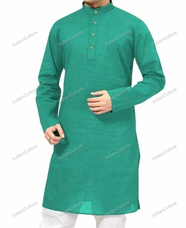 Mens Kurta only Indian Clothing Fashion Shirt Mens Kurta Cotton India Dress