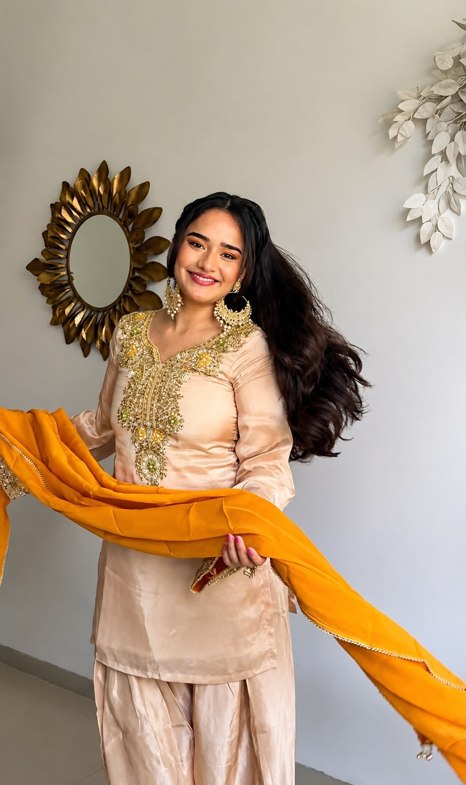 3 PIECE PAKISTANI DESIGNER FARSHI SHALWAR SUIT WEDDING PARTY WEAR WOMEN ETHNIC