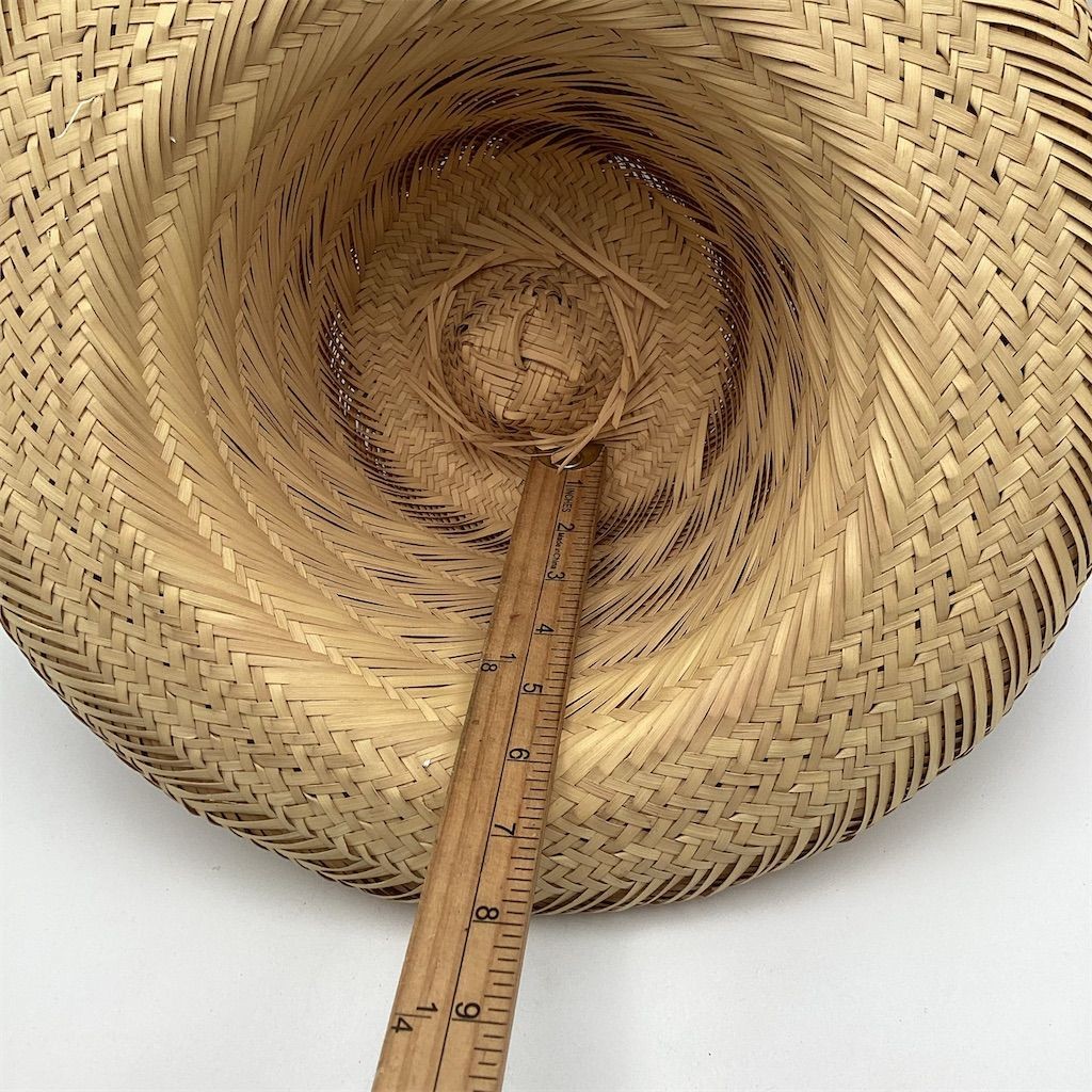 Unisex Straw Hat with USA Flag Band Beige