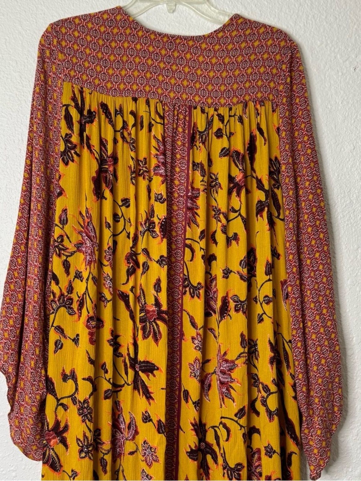 Raga Daze in the Sun Boho Duster Kimono Long Maxi Mix Print‎ Size XL