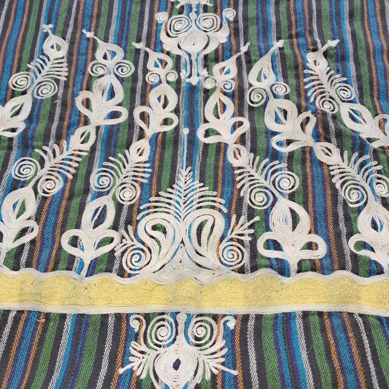 VTG Unisex BATAKARI SHIRT, Orange,green,Blue, Embroidered, Boho, Reggae, Muslim