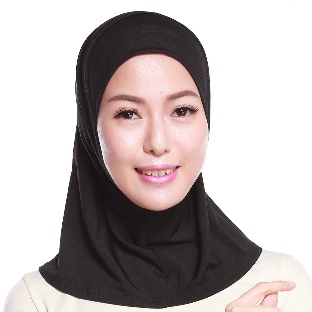 Islamic Amira Hijab Solid Color Bonnet Muslim Women Instant Turban Underscarf