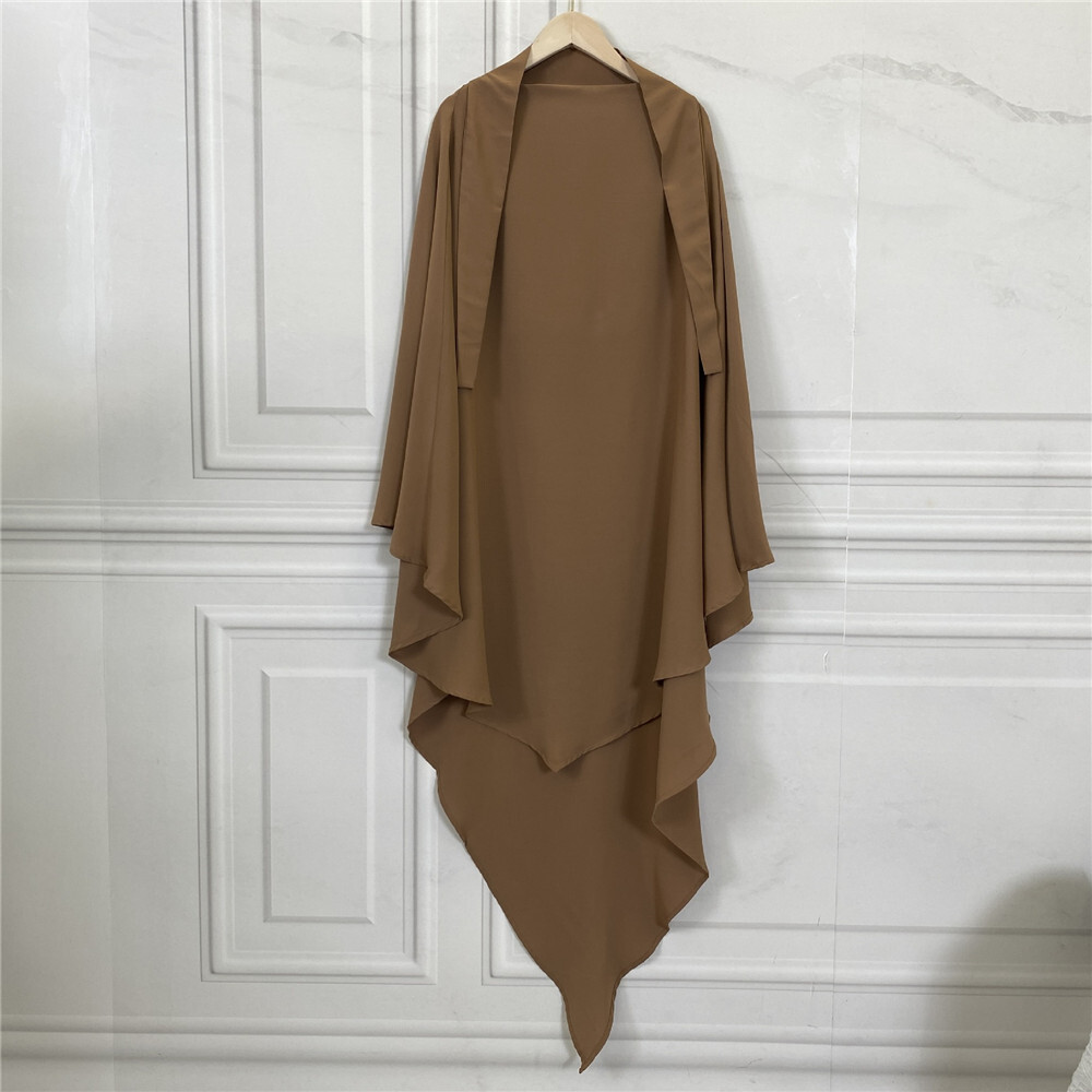 Eid Ramadan Muslim Overhead Abaya Large Hijab Khimar Scarf Islamic Jilbab Niqab