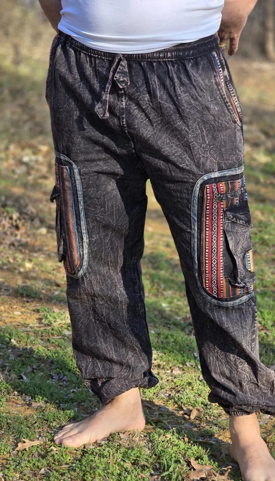 Organically Handmade Natural Stonewashed Colorful Hemp Cotton confy Pant