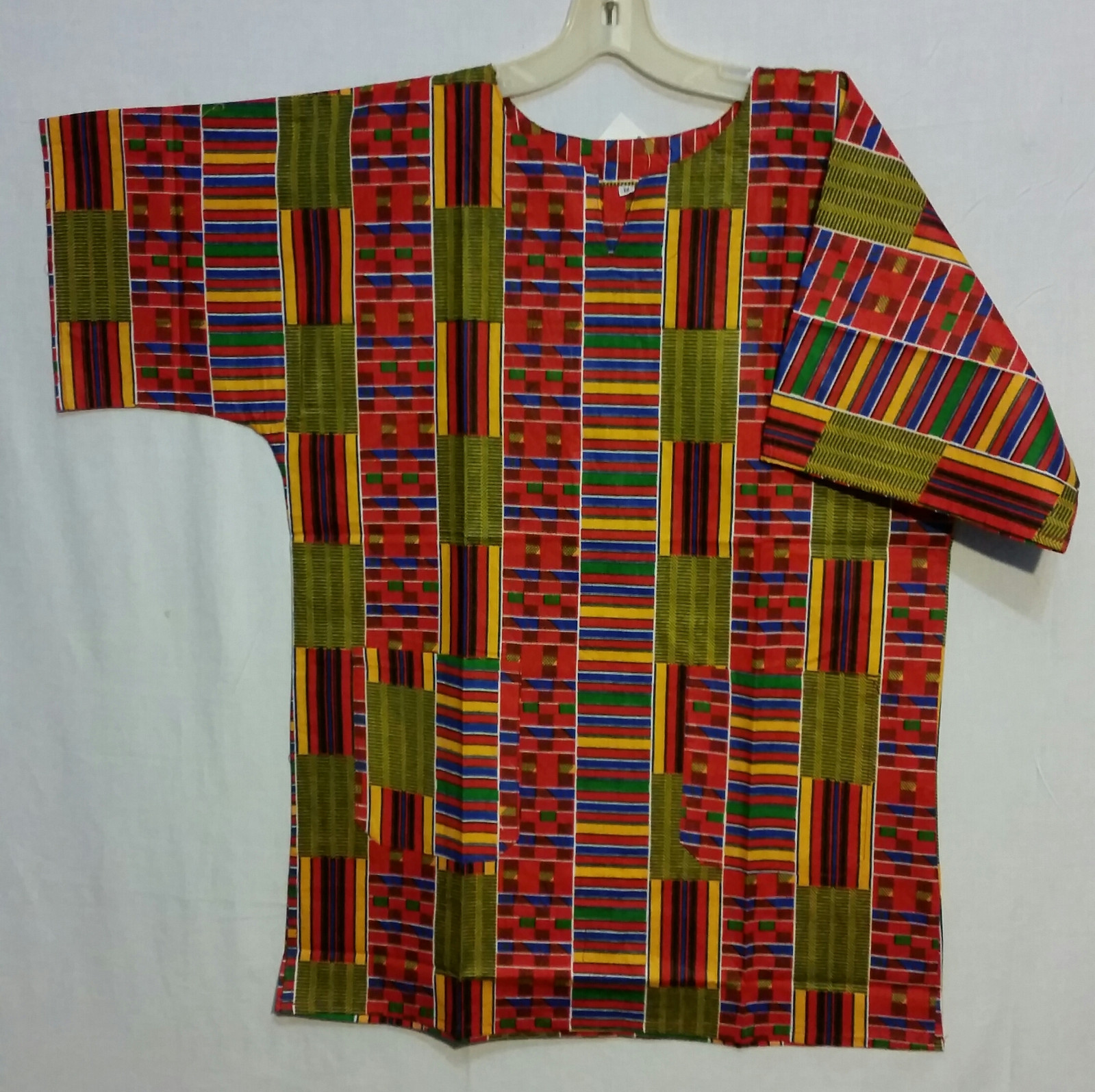 Men Clothing African Kente Print Dashiki Top African Ethnic Shirt Pr#25 S M L XL