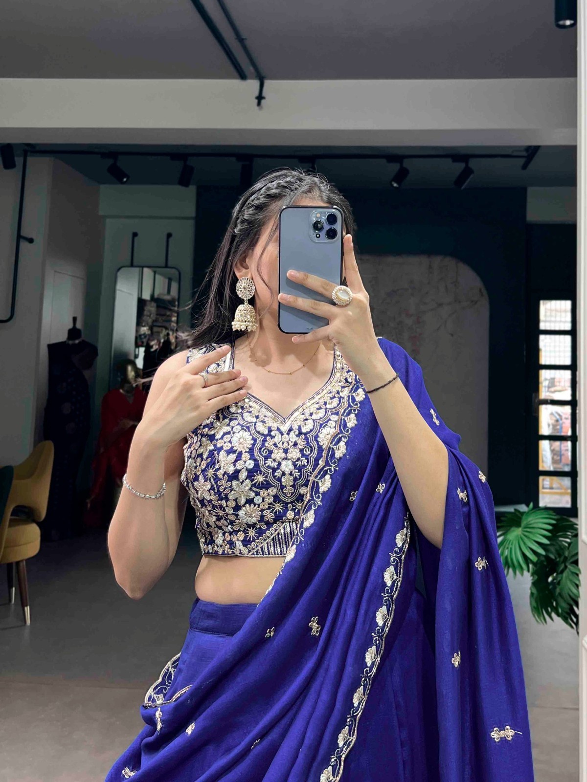 New Designer P.C.Kashmiri Lehenga Choli With Dupatta For Wedding Wear
