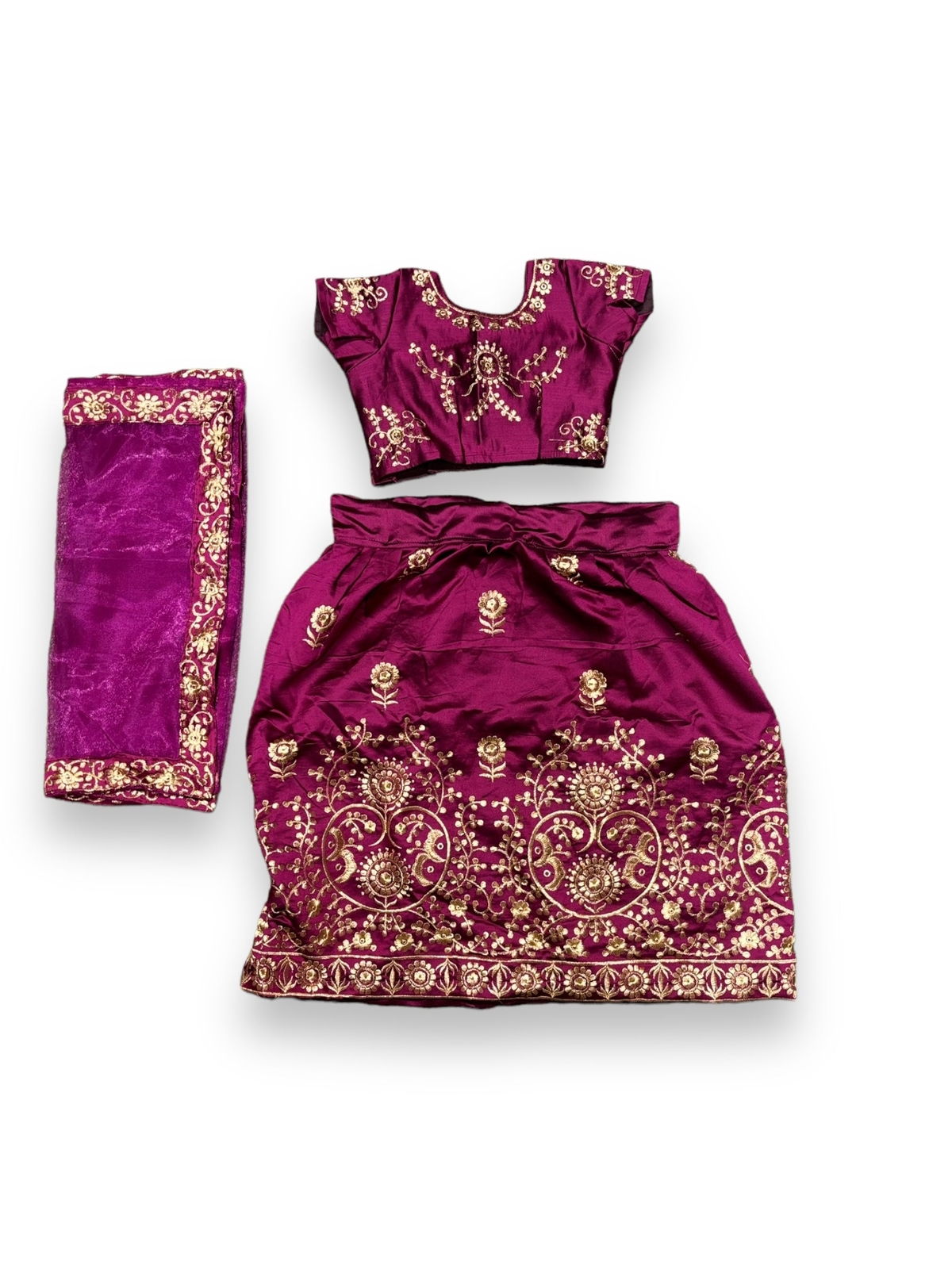 Adorable Little Girls’ Traditional Lehenga Set – 004
