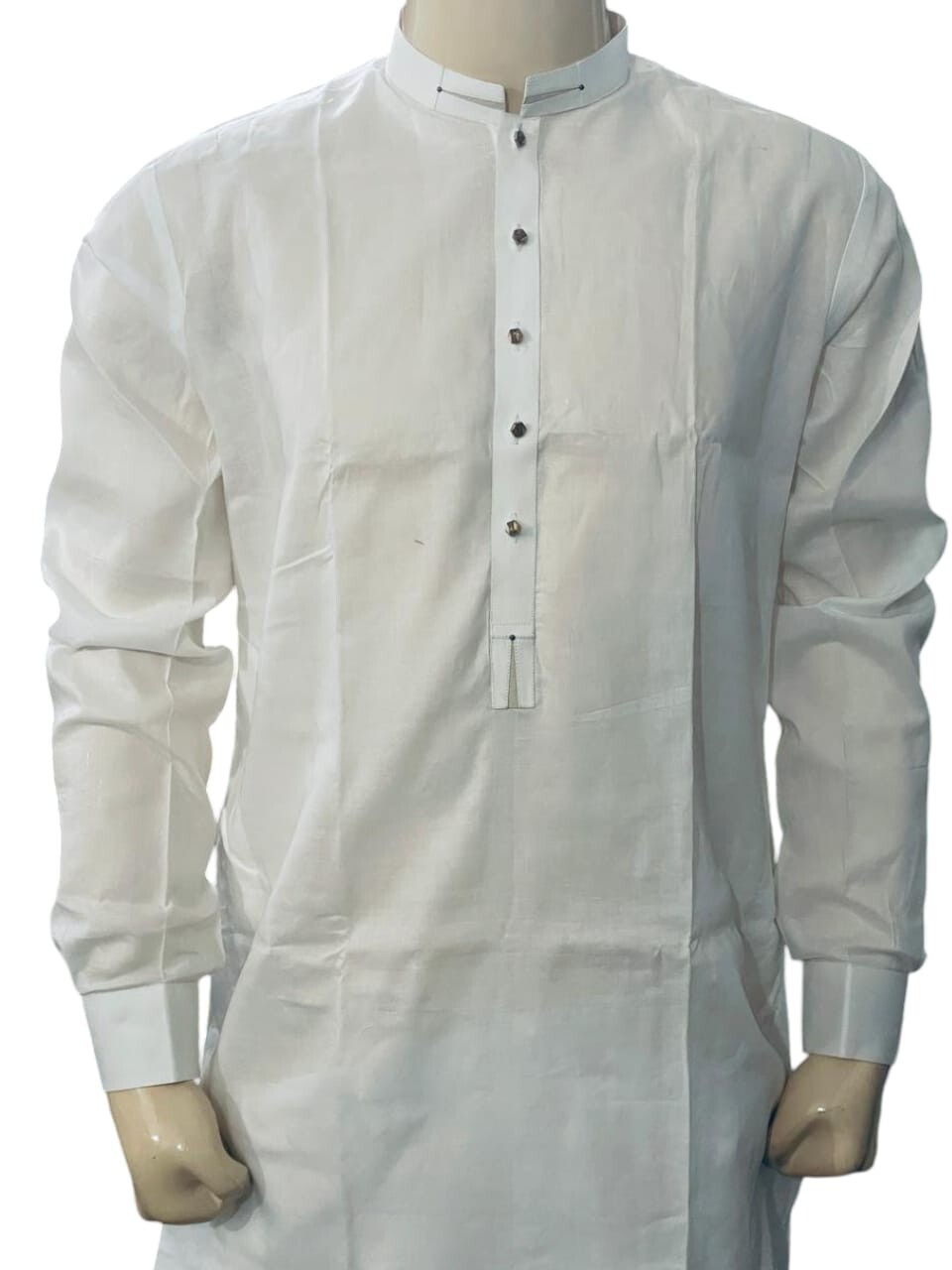 Men’s High Quality Paper Cotton Salwar Kameez with premium brass metal button