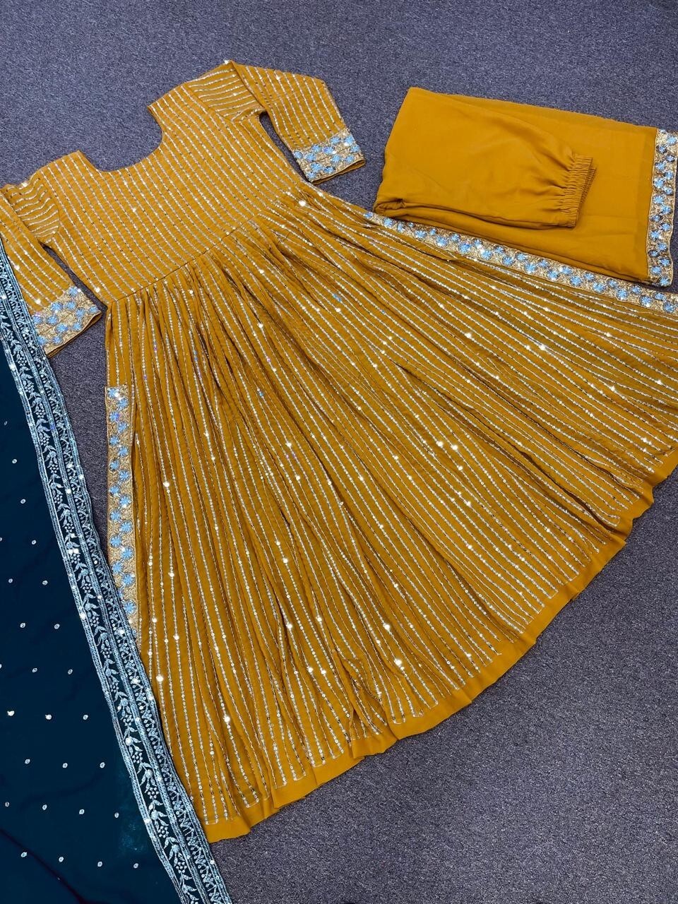 Party Salwar Kameez Pakistani Bollywood New Wedding Indian Designer Dress GOWN