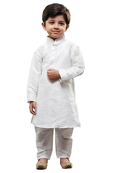 SK Tailor Creation Boys’ Kurta Pyjama Set | Silk Blend Kids Ethnic Wear Festive