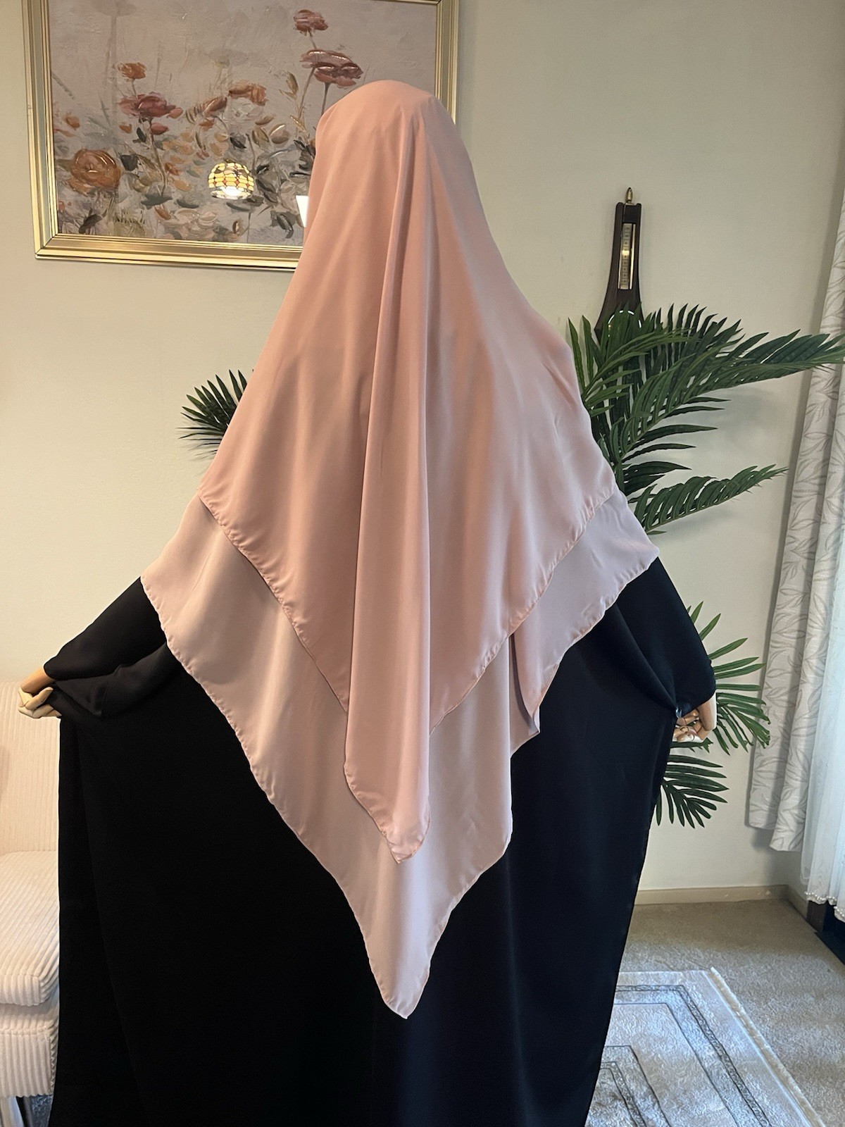 3 layers Nose String Niqab, Khimar Jilbab Niqab Long Scarf Hijab،نقاب،حجاب،جلباب