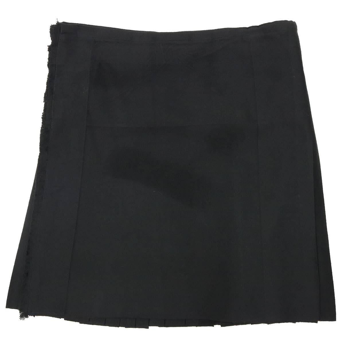 Solid Black Homespun Wool Blend Retired Rental Kilt 48-25