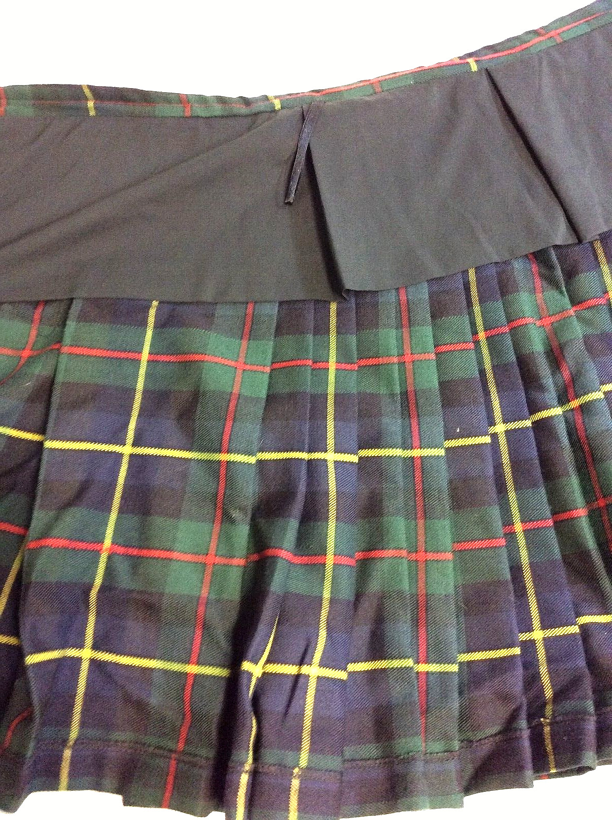 SCOTTISH DESIGN TARTAN ~ 100% Wool Kilt ~ Size 29 ~ with Classic Fly Plaid
