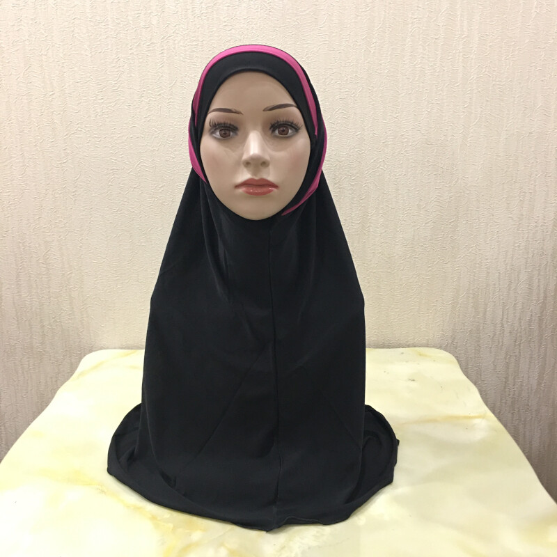 2 Piece Al Amira Hijab Islamic Prayer Hijabs Head Scarf Muslim Women Cap Shawls