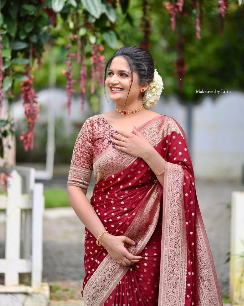 Designer Sari Bollywood Bridal Silk Saree Blouse South Indian Party Wear Saree