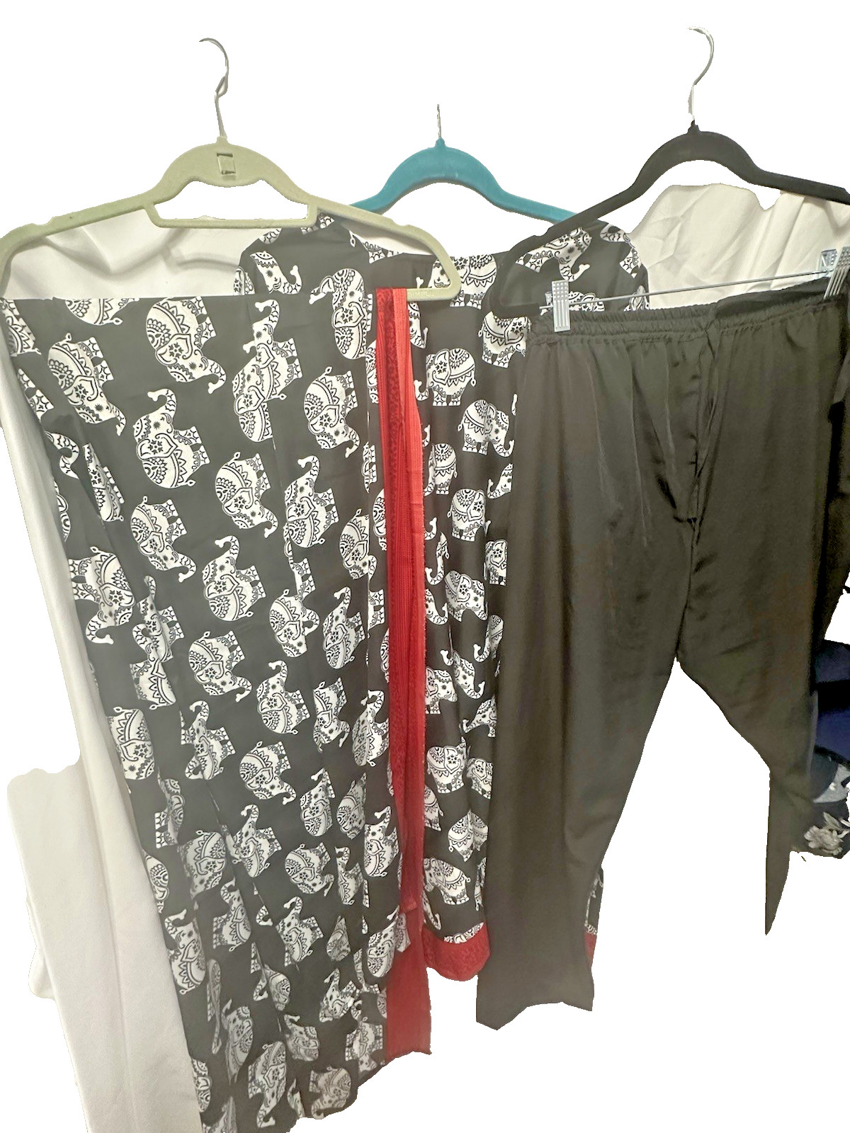 INDIAN DESIGNER BEAUTIFUL KURTI PANT SET w/ Scarf WEAR SALWAR KAMEEZ SET SUIT